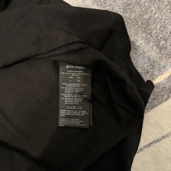 Palm Angels Black Oversized Logo T-Shirt Size Large - Picture 3 of 4